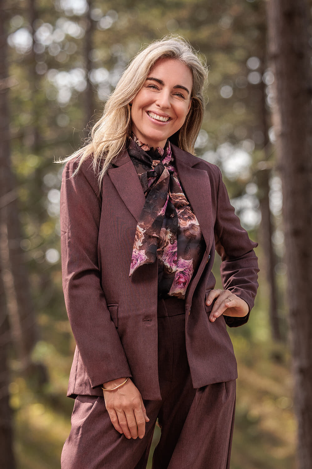 Vive La Femme Blazer Doris Bordeaux Rood