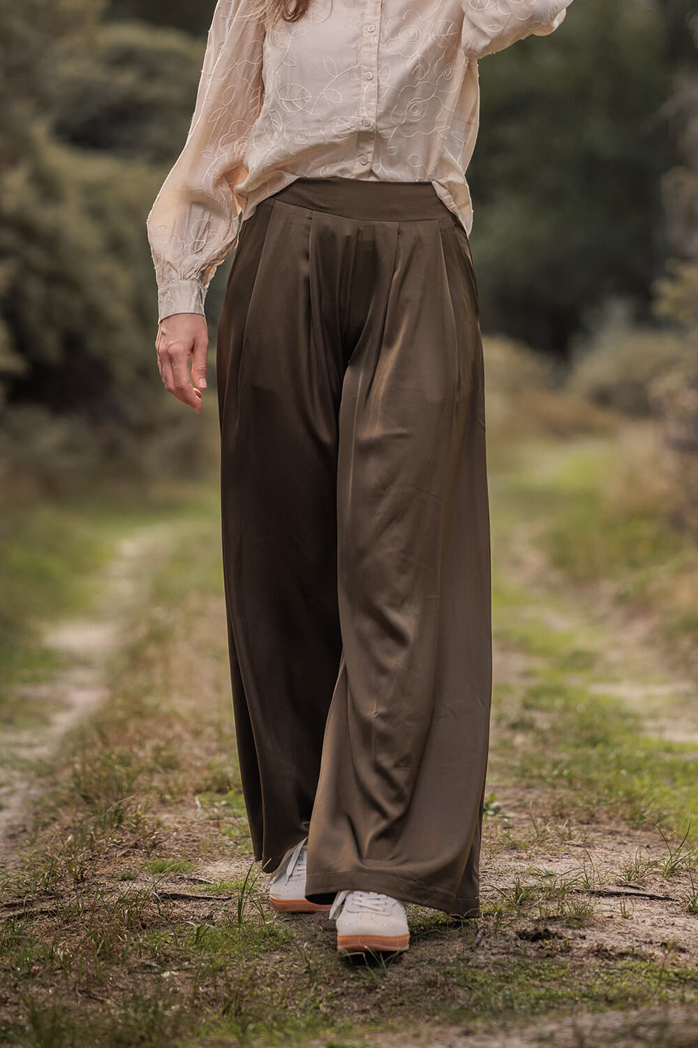 Vive La Femme Broek Daphne Bruin