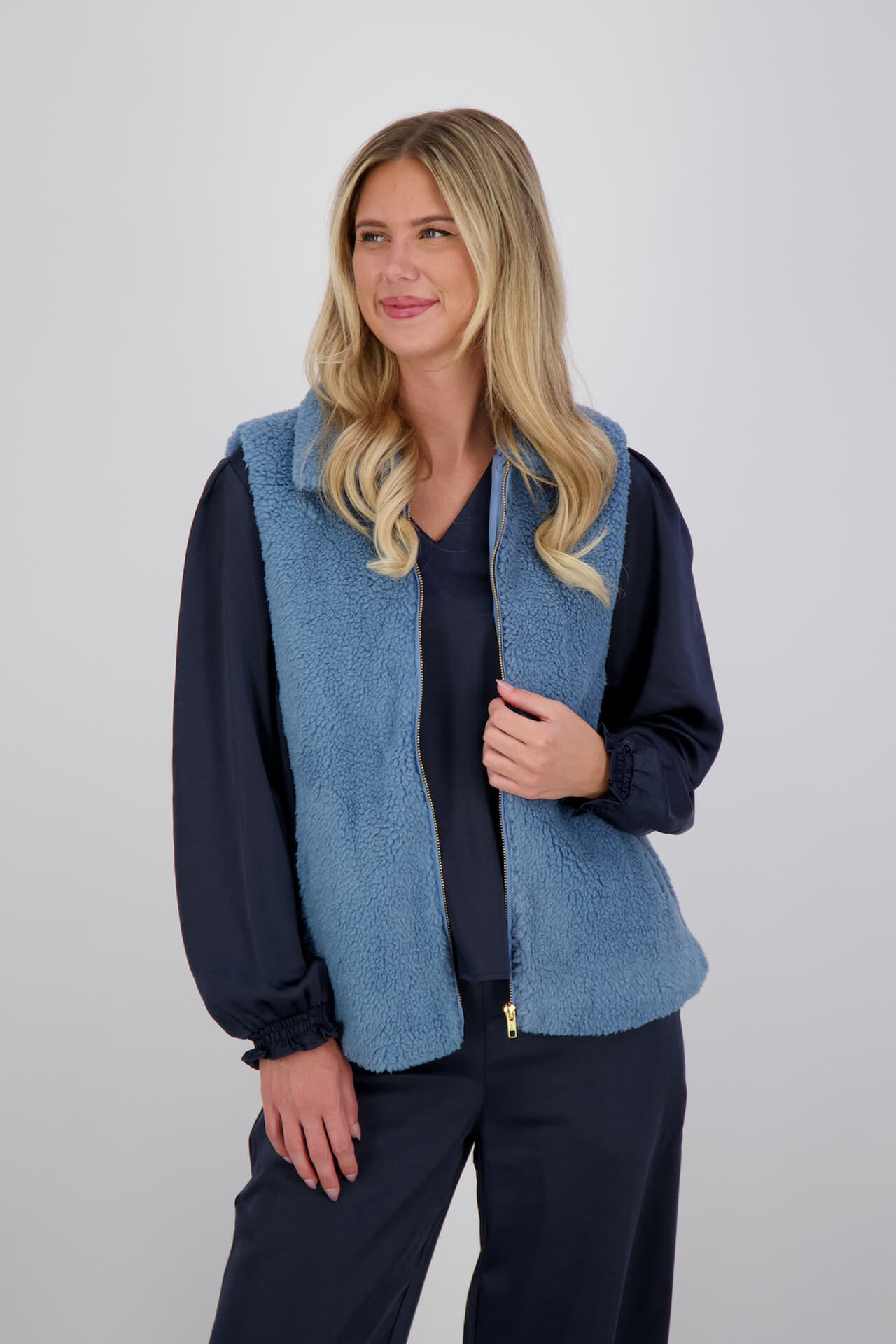 Vive La Femme Vest Dinie Blauw