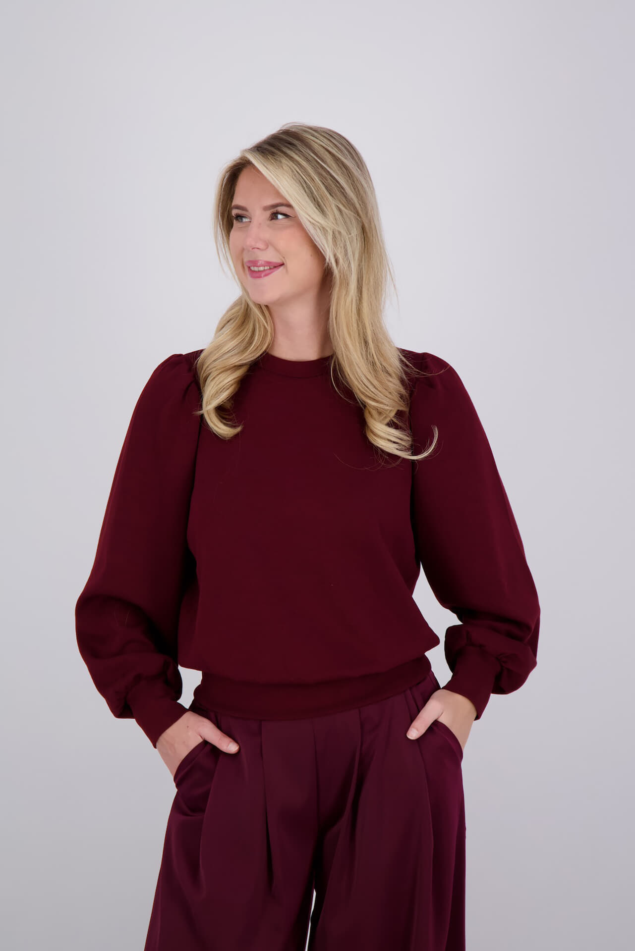 Vive La Femme Sweater Danique Bordeaux Rood