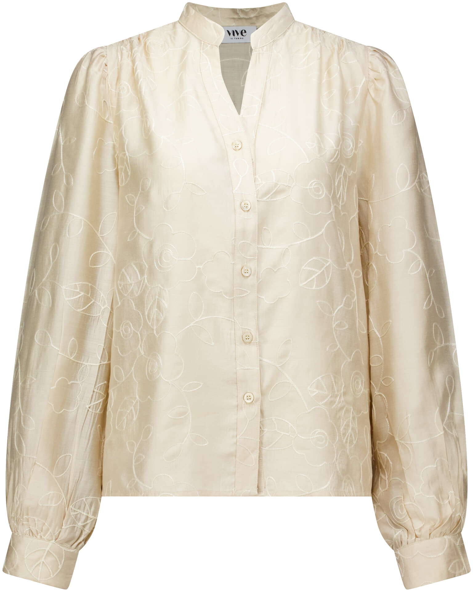 Vive La Femme Blouse Doutzen Kaki