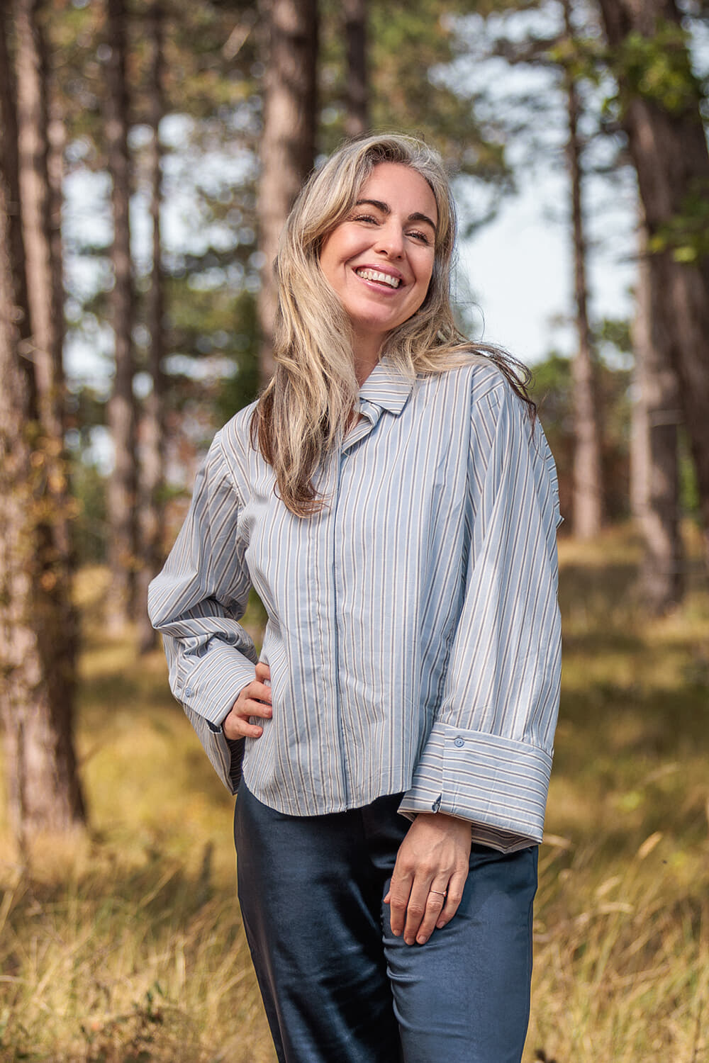 Vive La Femme Blouse Dagmar Hemelsblauw