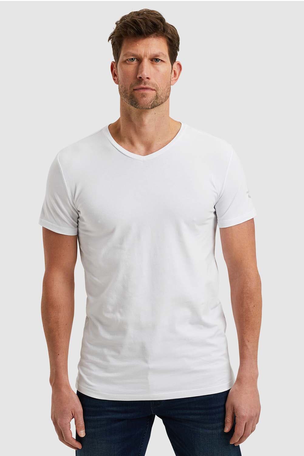 Pme Legend T-shirt Basic V-neck 2-pack  Wit