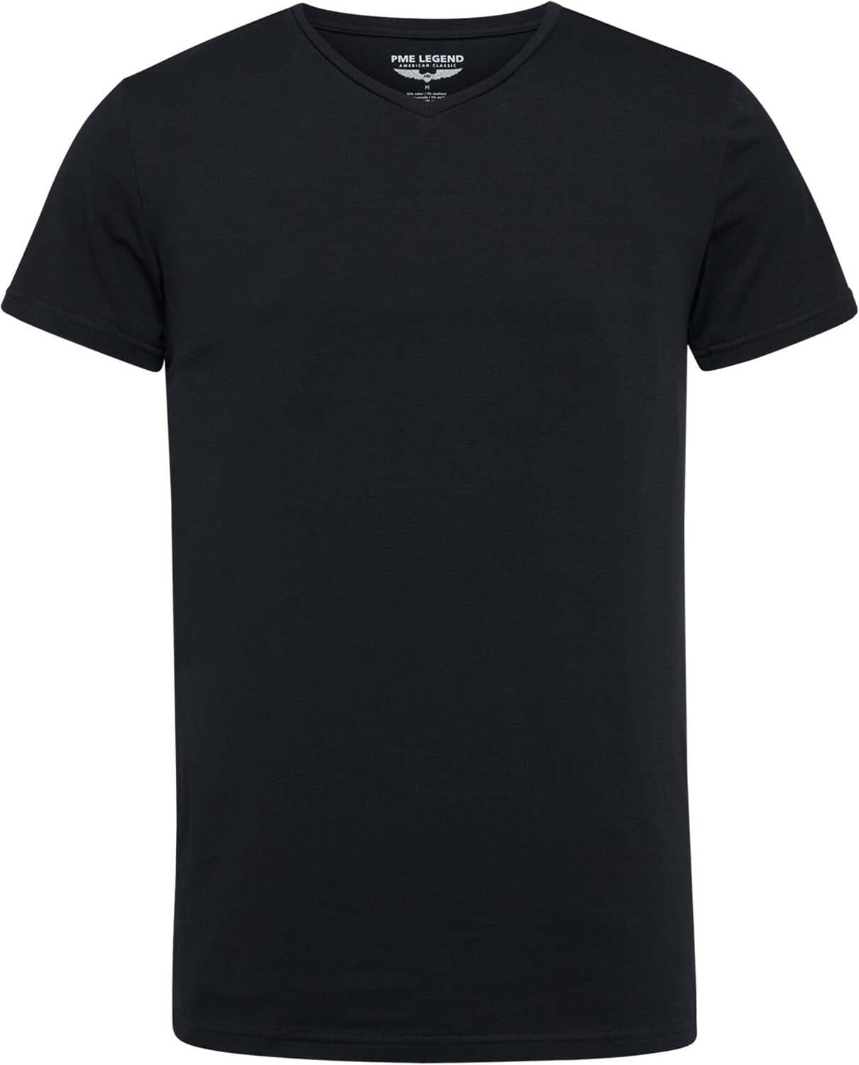 Pme Legend T-shirt Basic V-neck 2-pack  Zwart