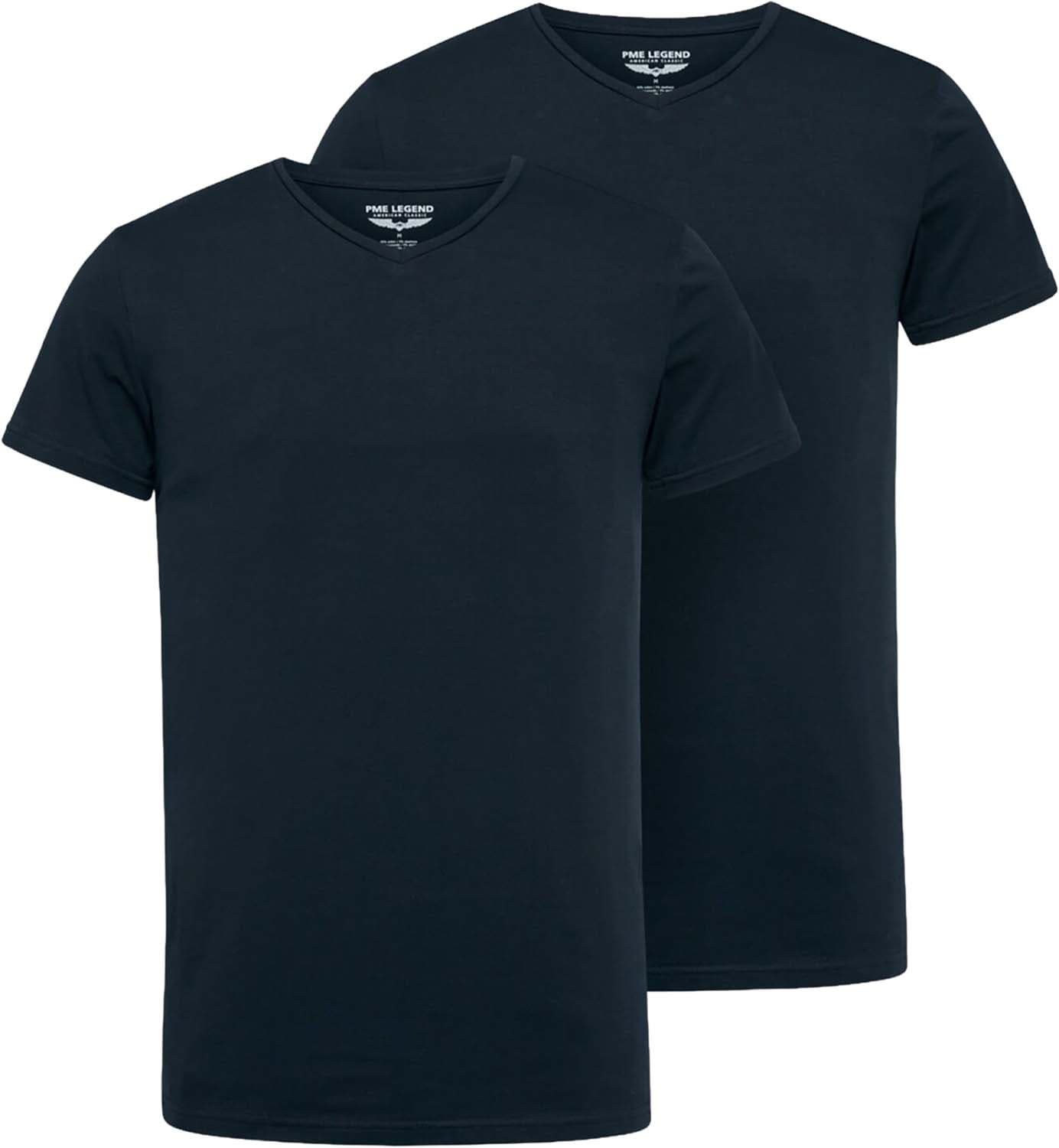 Pme Legend T-shirt Basic V-neck 2-pack  Navy