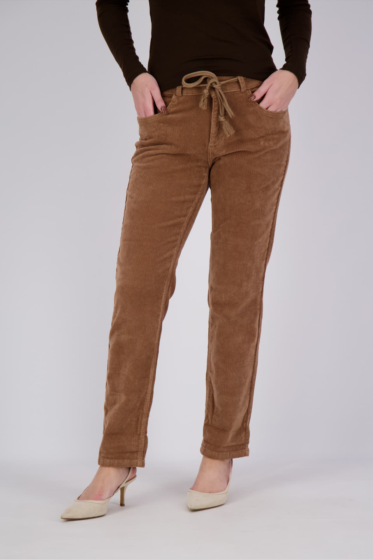 Para Mi Broek Bobby Vintage Corduroy Camel