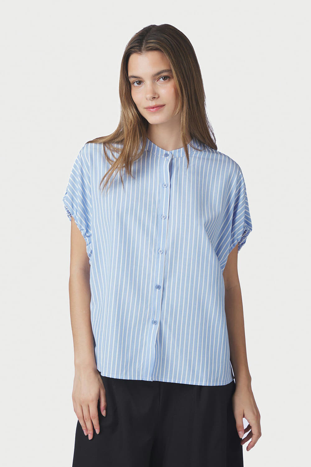 Neo Noir Blouse Englana Stripe Blauw