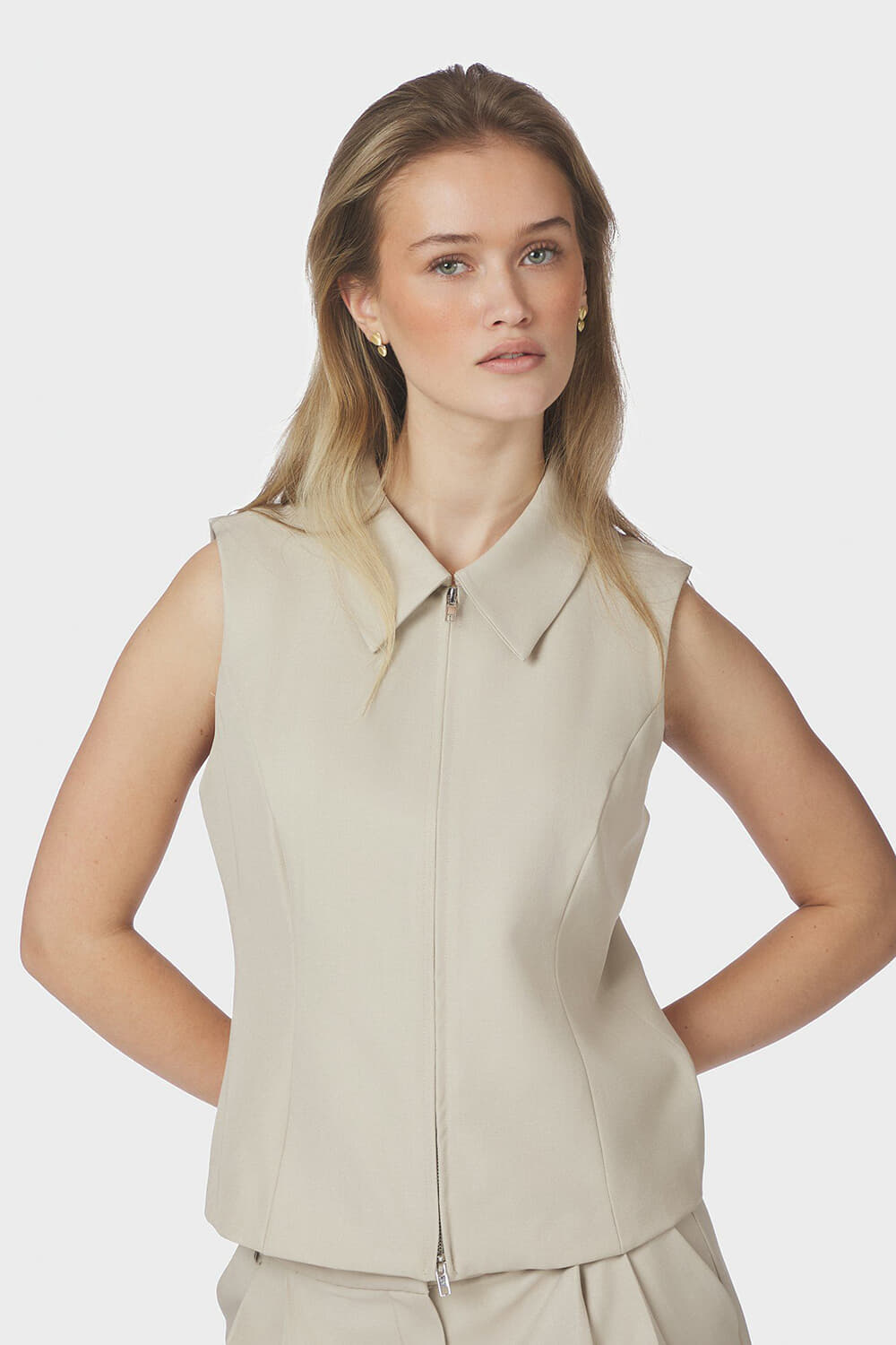 Neo Noir Gilet Annabella  Crème
