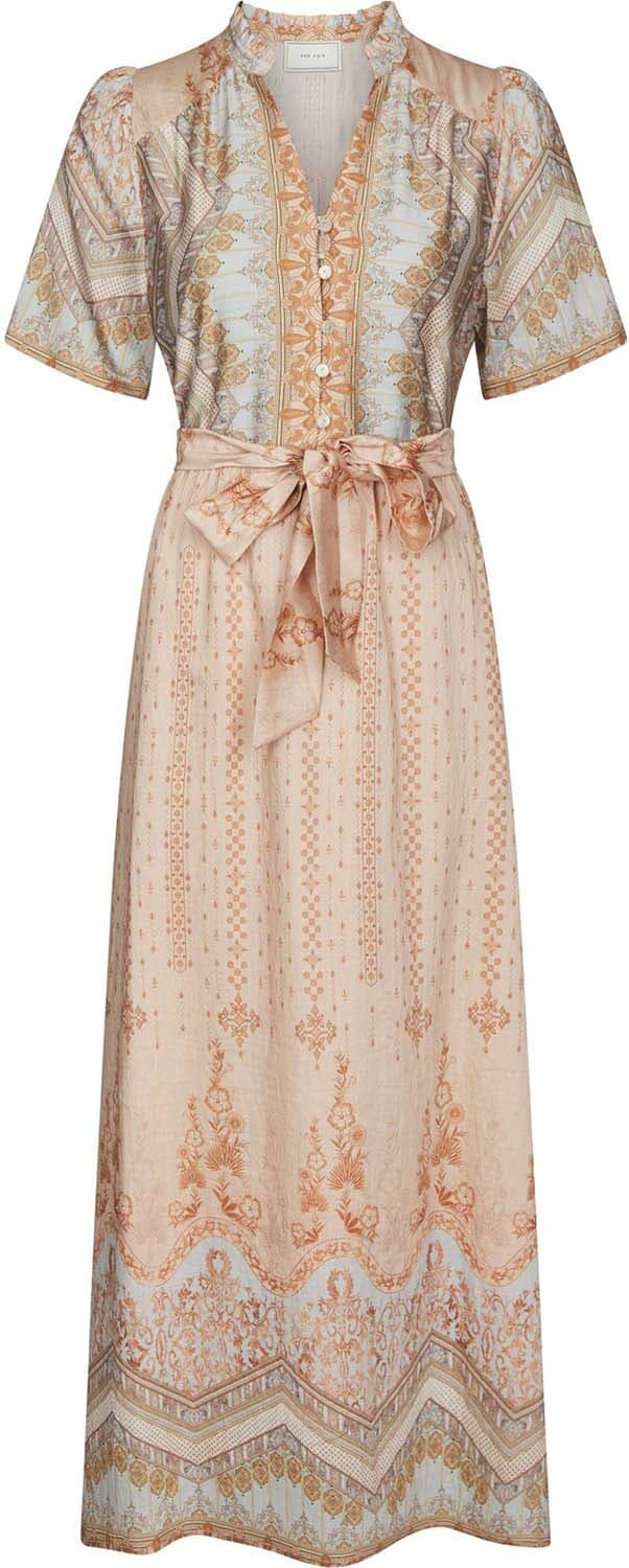 Neo Noir Jurk Moviana Flower Border Multi