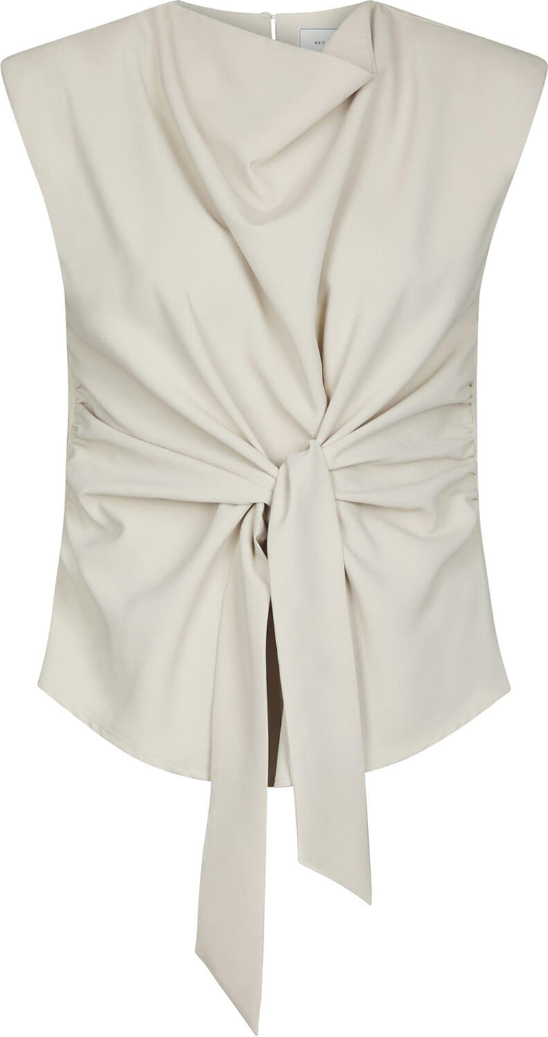 Neo Noir Top Katarim Crepe Off White