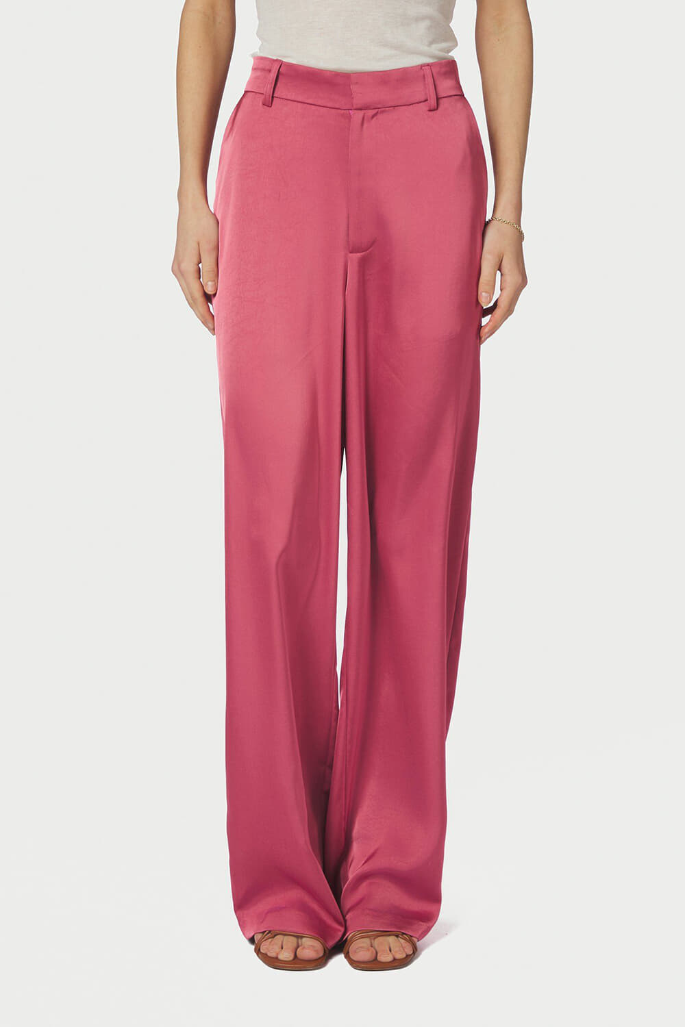 Neo Noir Broek Emmet Heavy Sateen Roze