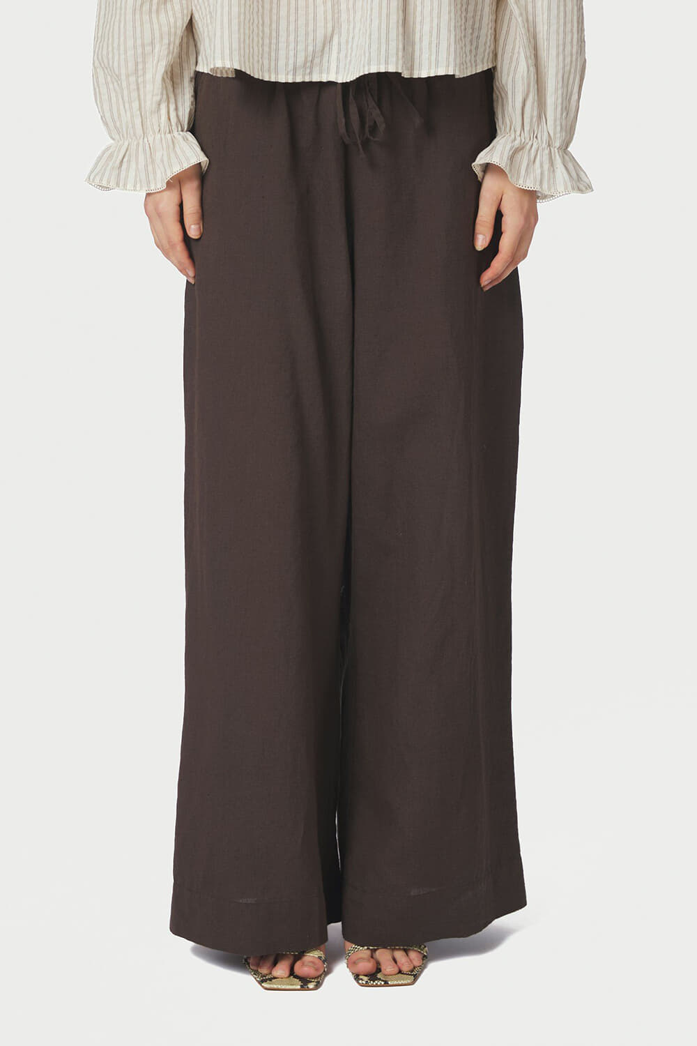 Neo Noir Broek Heifa Linen Bruin
