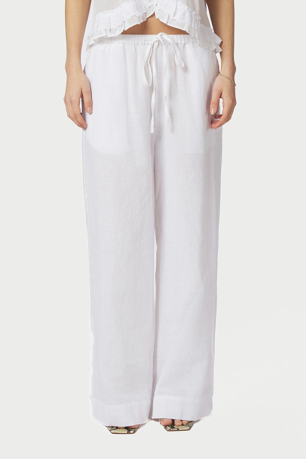 Neo Noir Broek Heifa Linen Wit