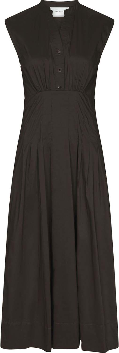 Neo Noir Jurk Irena Poplin Bruin