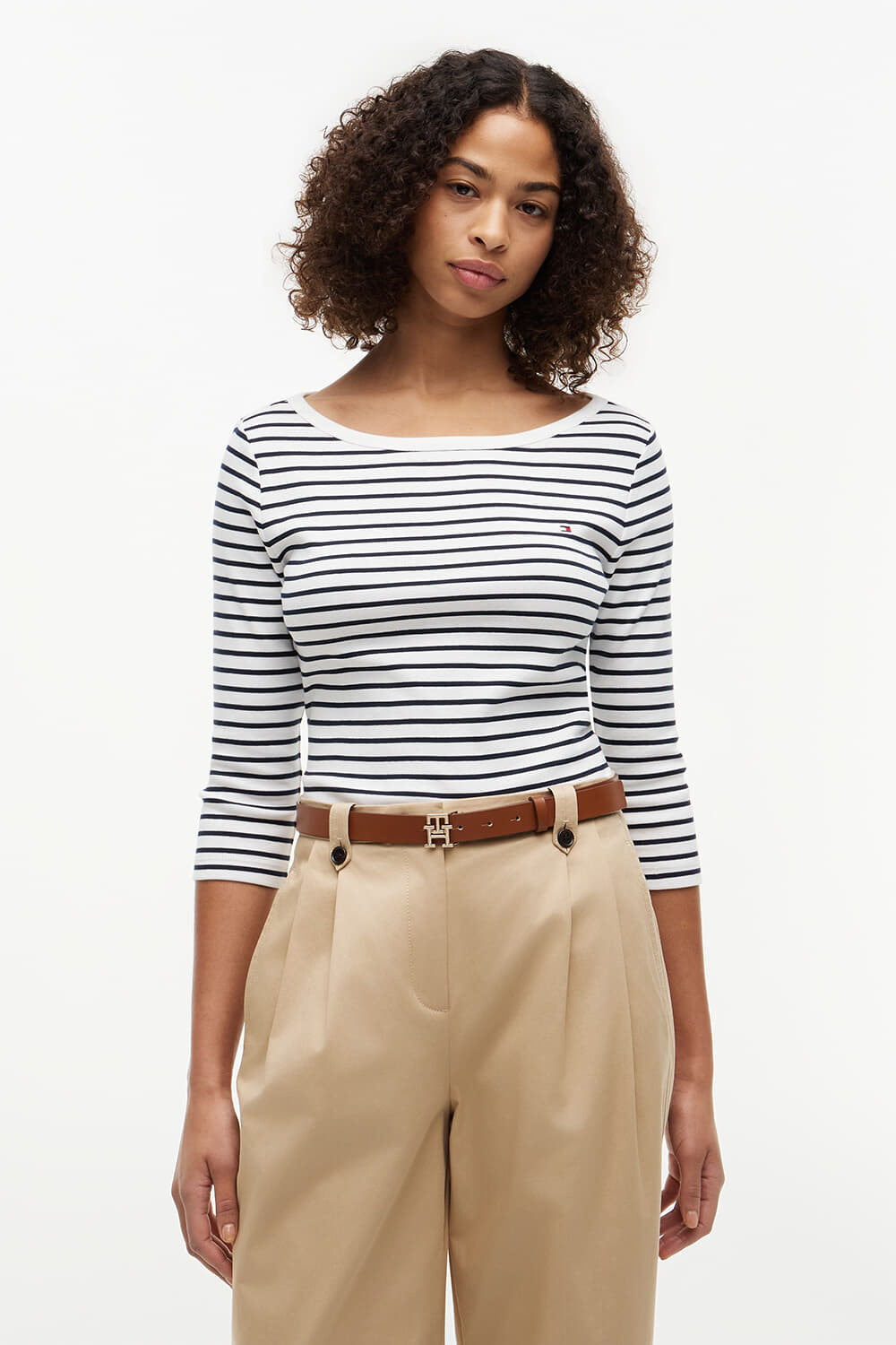 Tommy Hilfiger Shirt Cody Boarneck Blauw