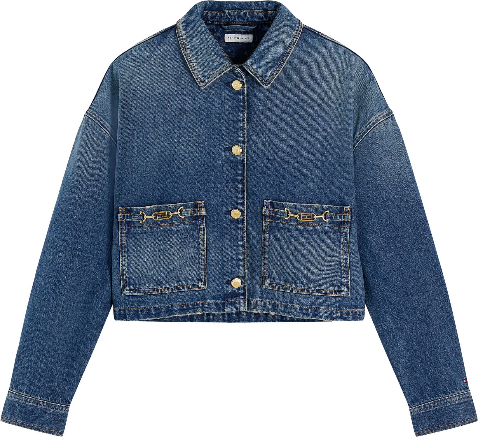 Tommy Hilfiger Spijkerjas Cropped Jacket Jeans Light