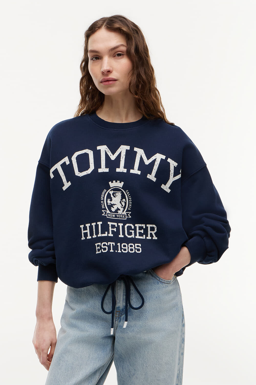 Tommy Hilfiger Sweater Modern Varsity Navy