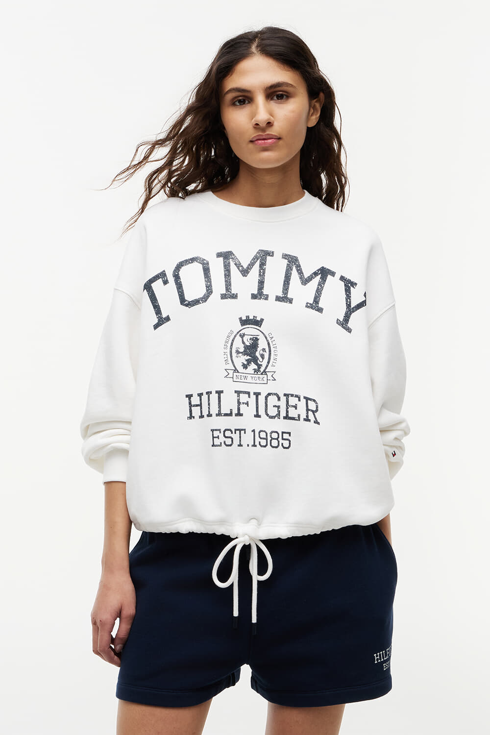 Tommy Hilfiger Sweater Modern Varsity Off White