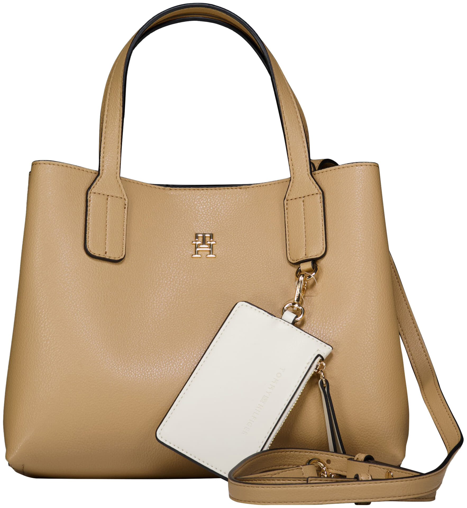 Tommy Hilfiger Tas icon mini satchel Beige