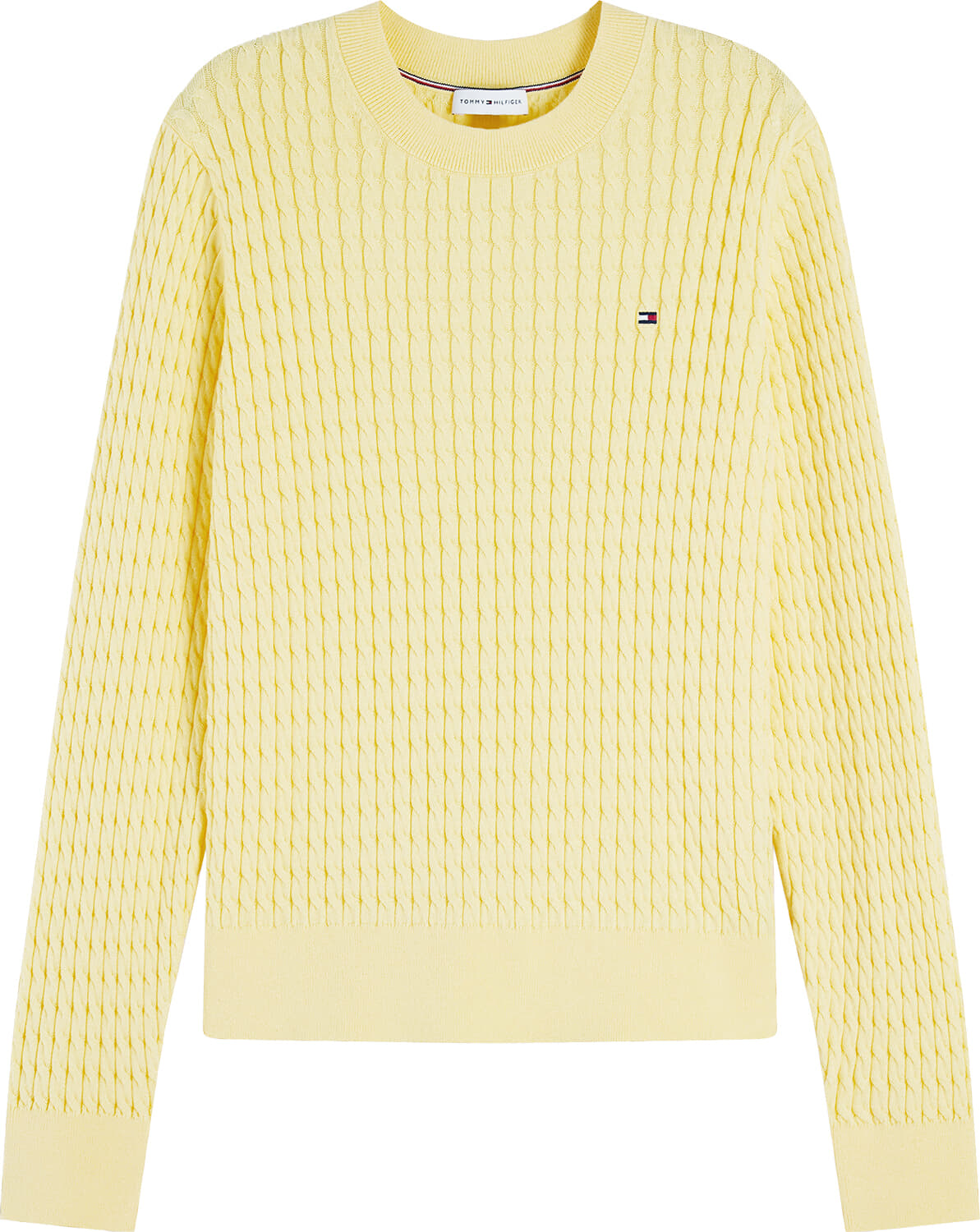 Tommy Hilfiger Trui Co Cable Fine Geel