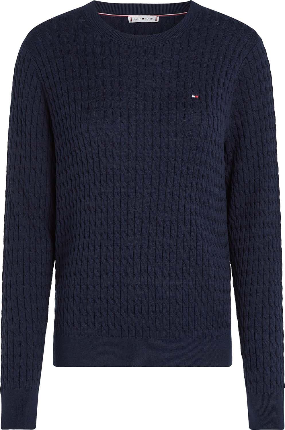 Tommy Hilfiger Trui Co Cable Fine Navy