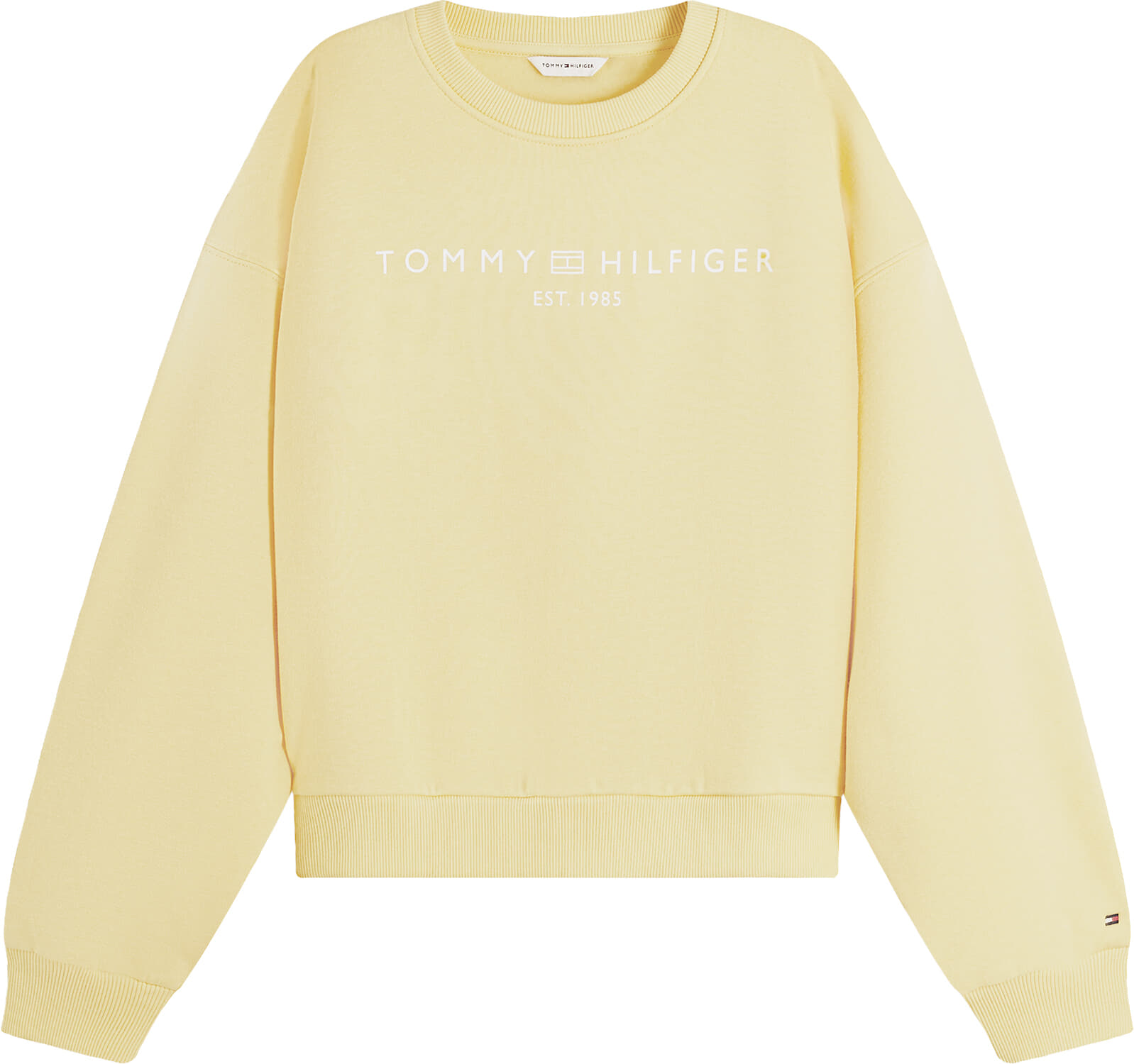 Tommy Hilfiger Sweater Ext Corp Logo Geel