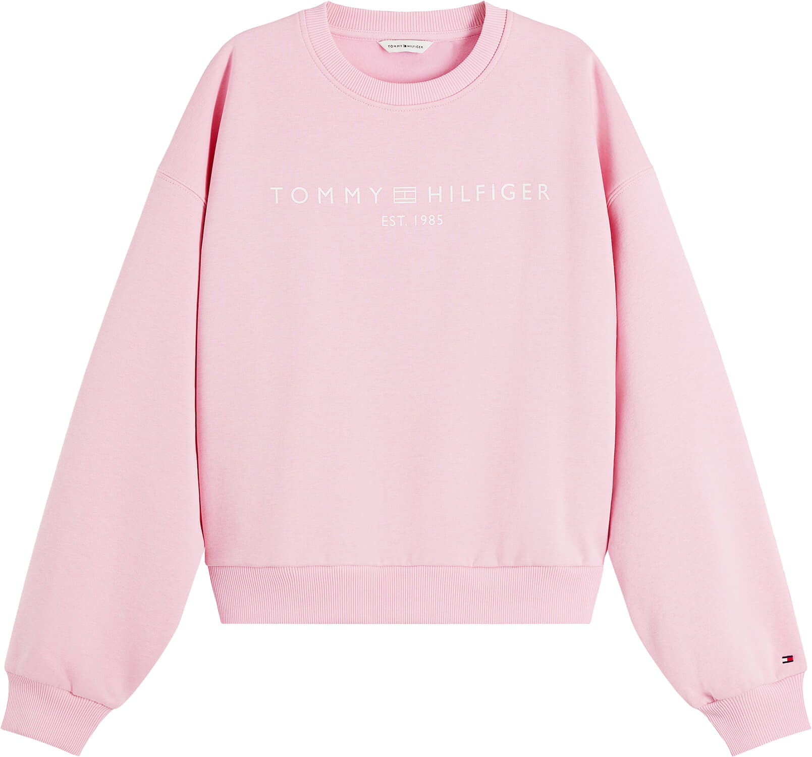 Tommy Hilfiger Sweater Ext Corp Logo Roze