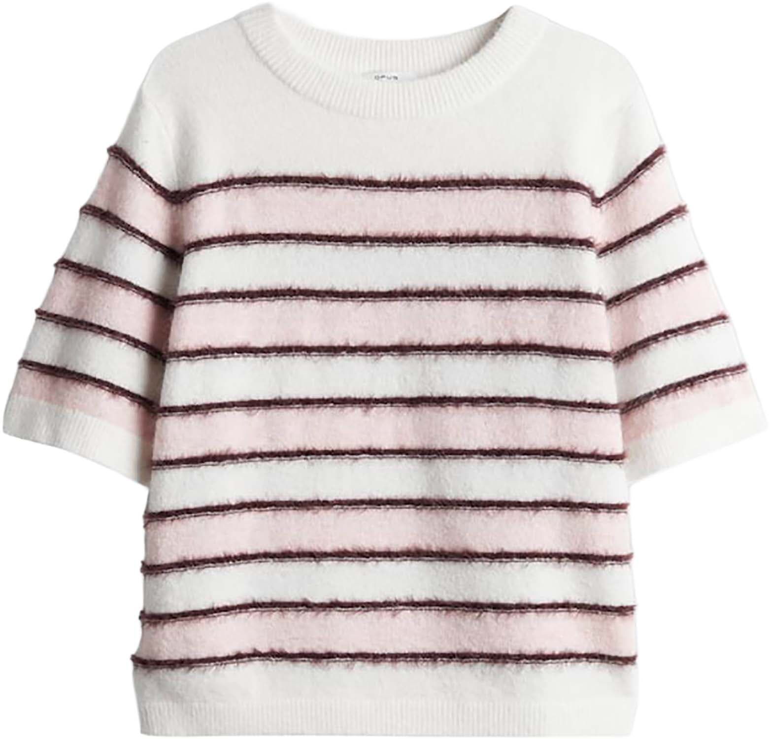 Opus Gestreepte Trui Pimota stripe Roze