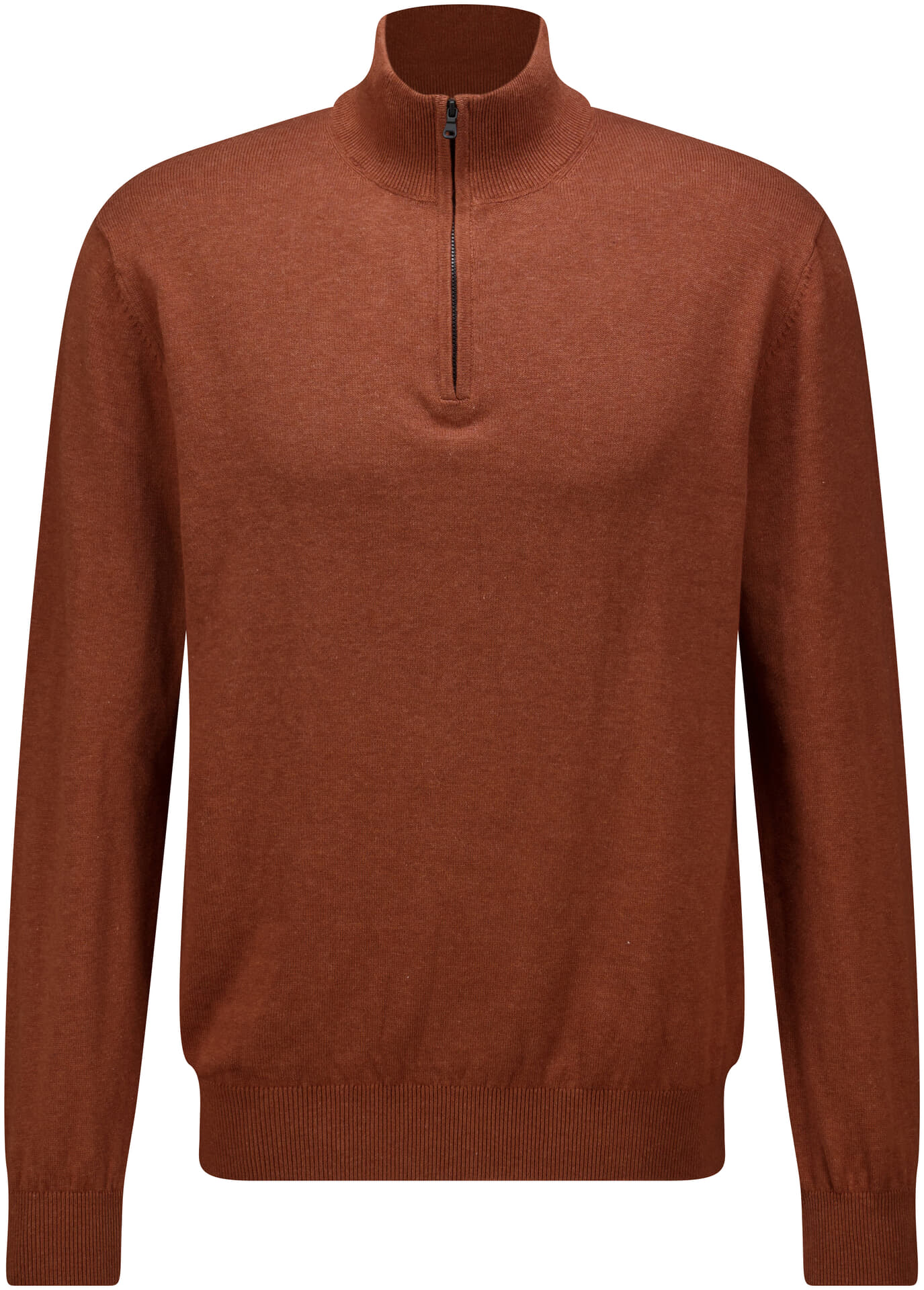 Bomont Trui Tygo half zip Brick