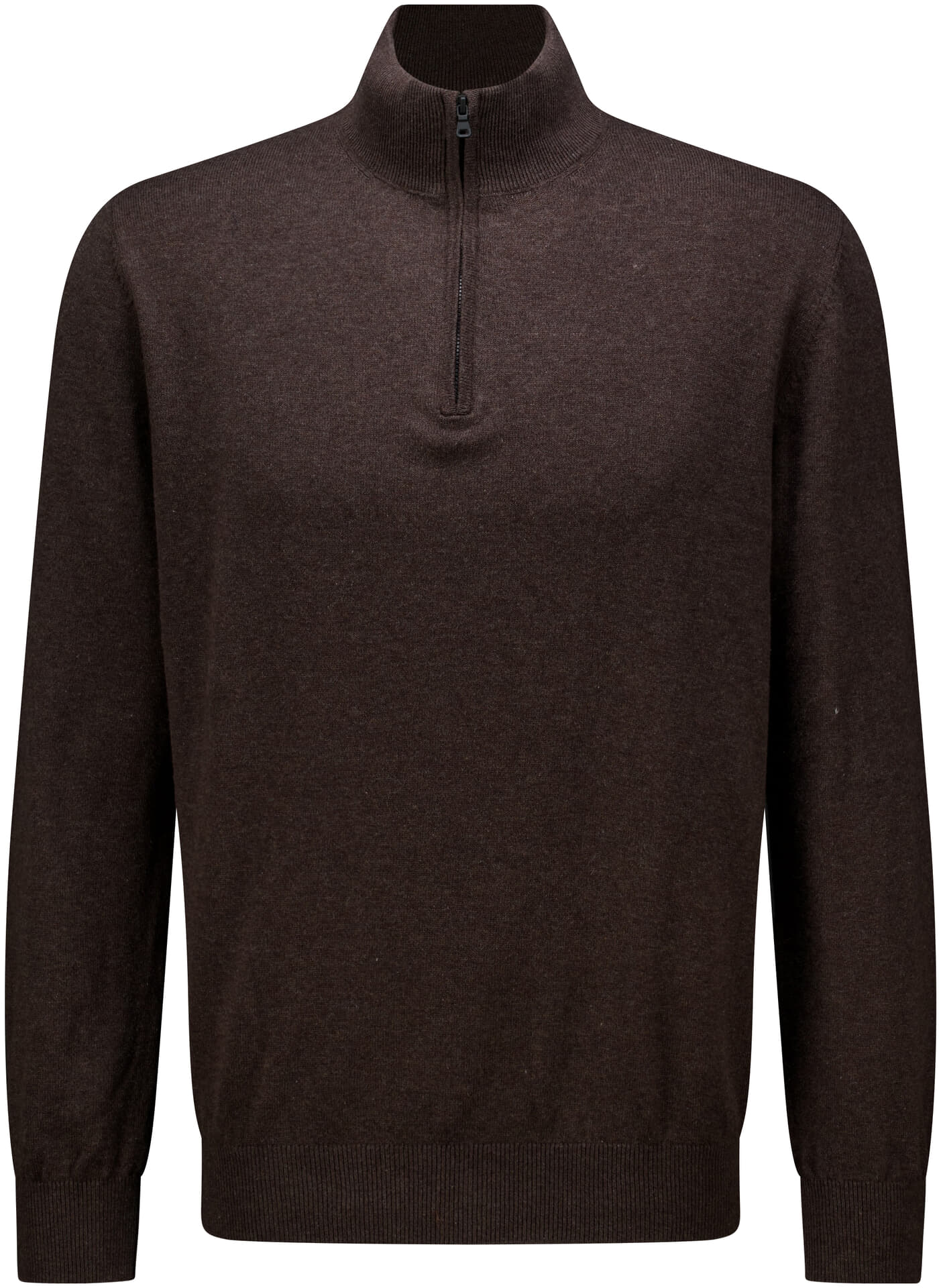 Bomont Trui Tygo half zip Bruin