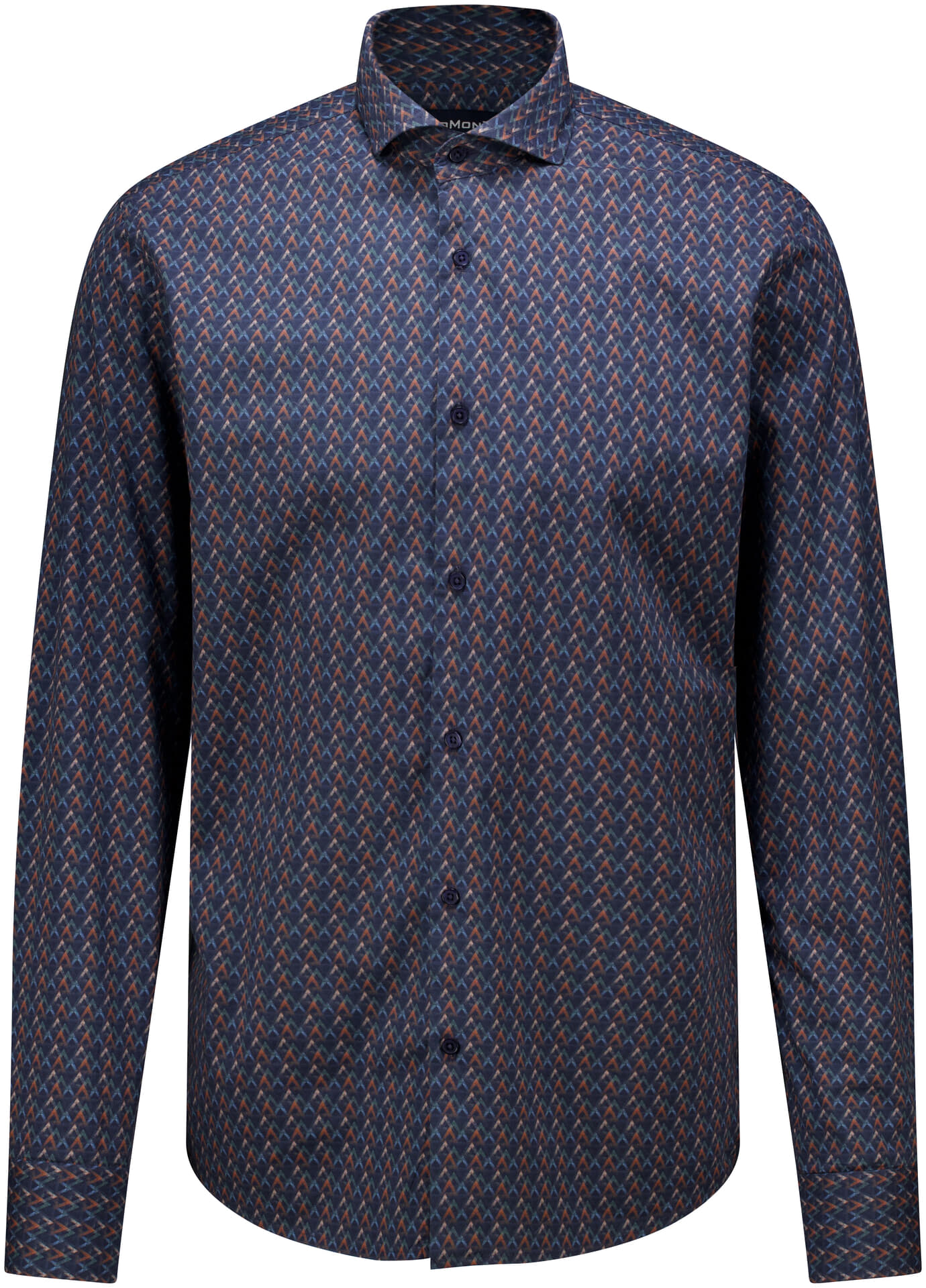 Bomont Overhemd Twan Geo Navy