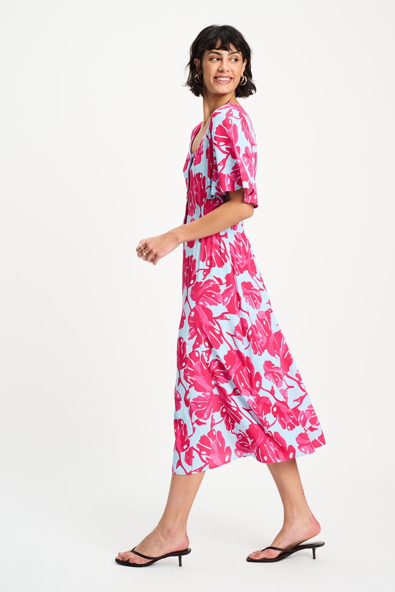 Pom Amsterdam Jurk  Urban Flora  Multi