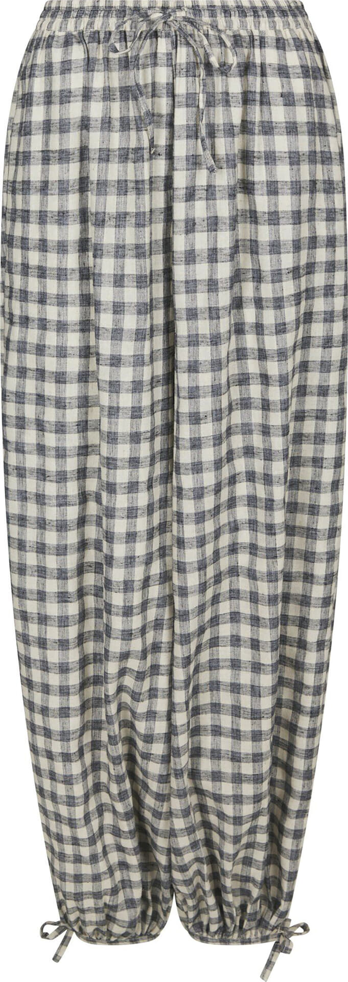 Neo Noir Broek Roxane Balloon Check Zwart