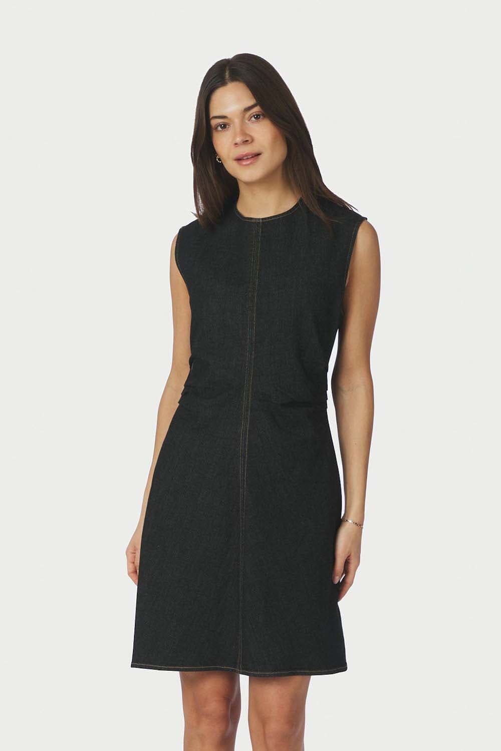 Neo Noir Jurk Jubi Denim Blauw