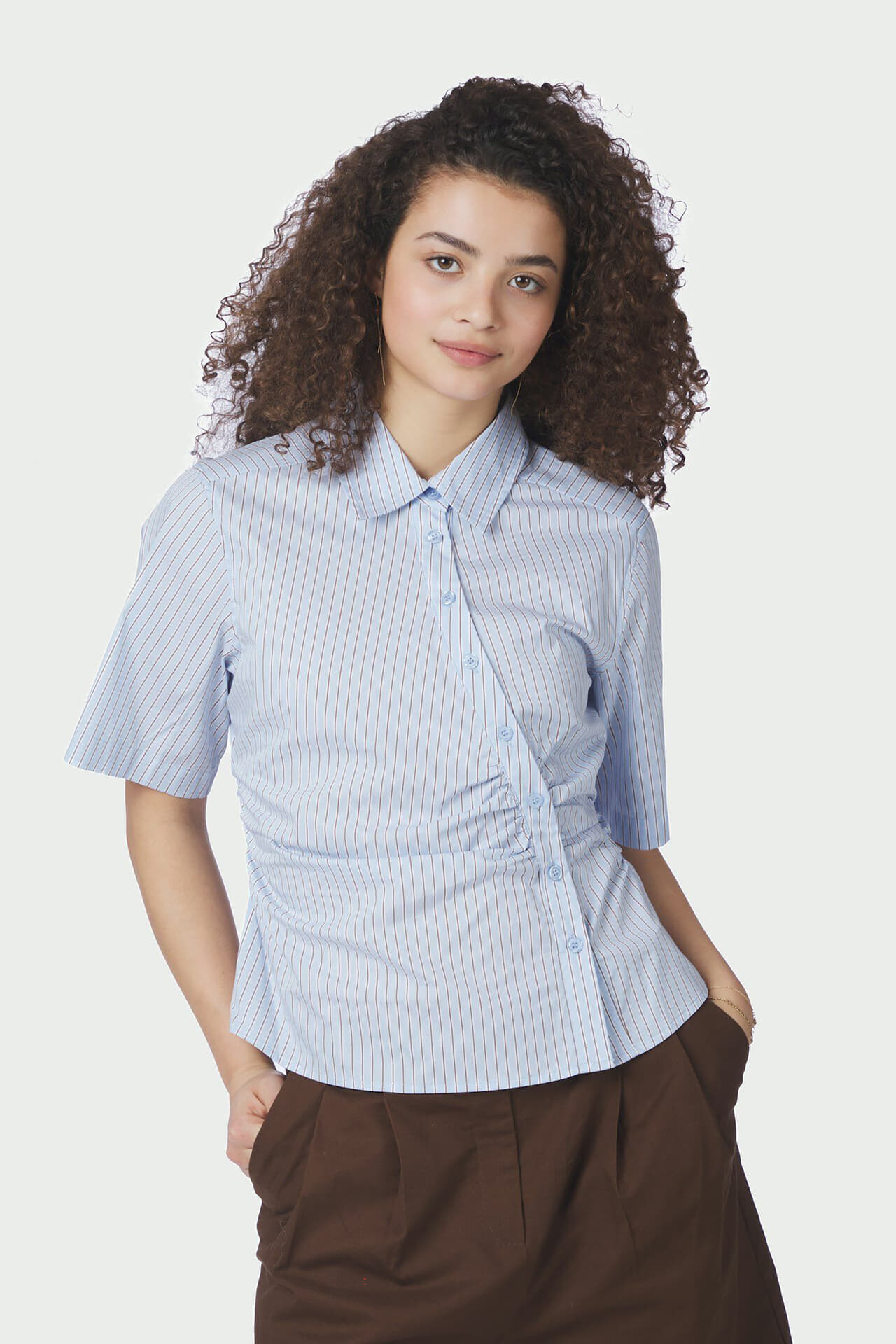 Neo Noir Blouse Hazell Stripe Blauw