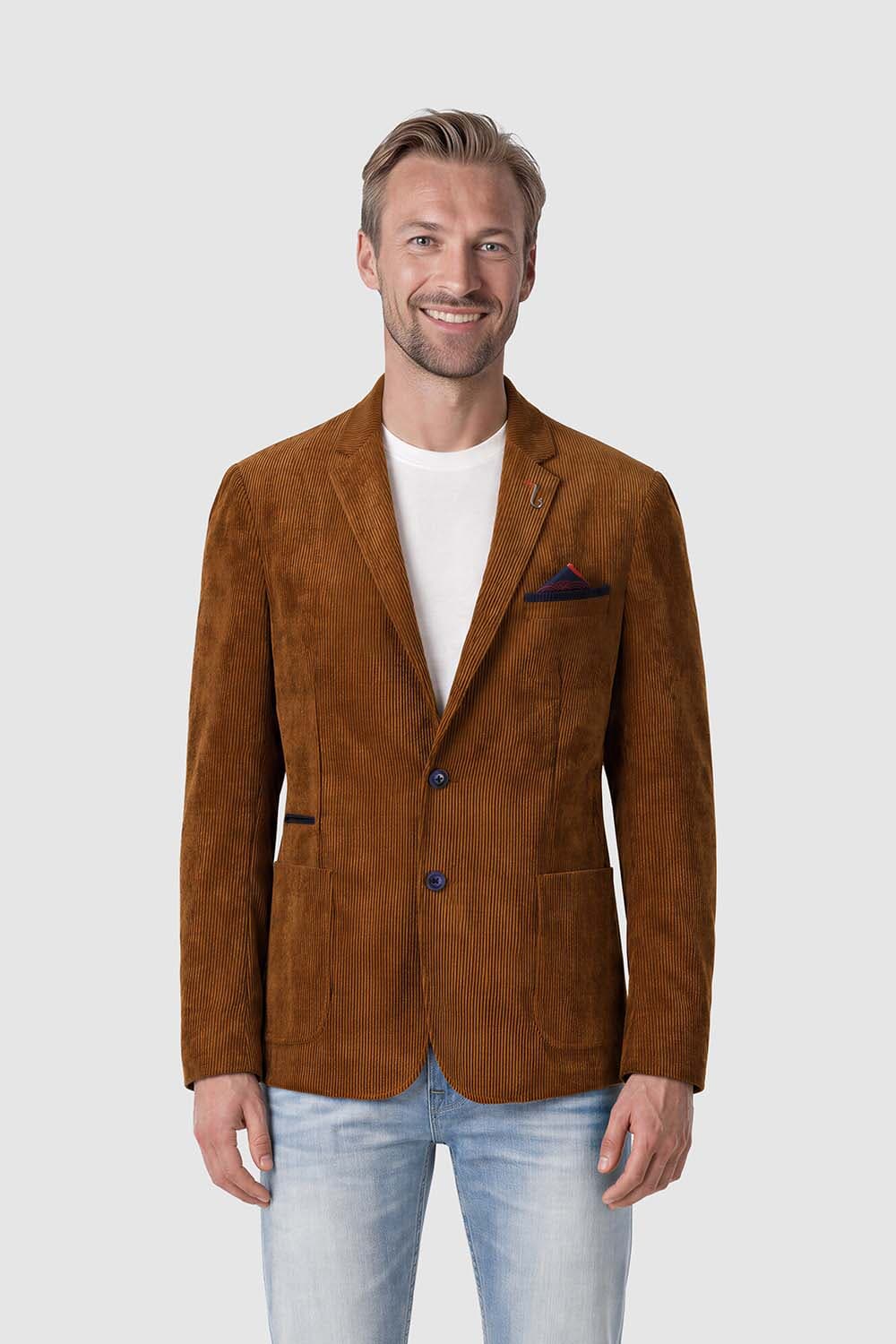 A Fish Named Fred Blazer Rib Cognac