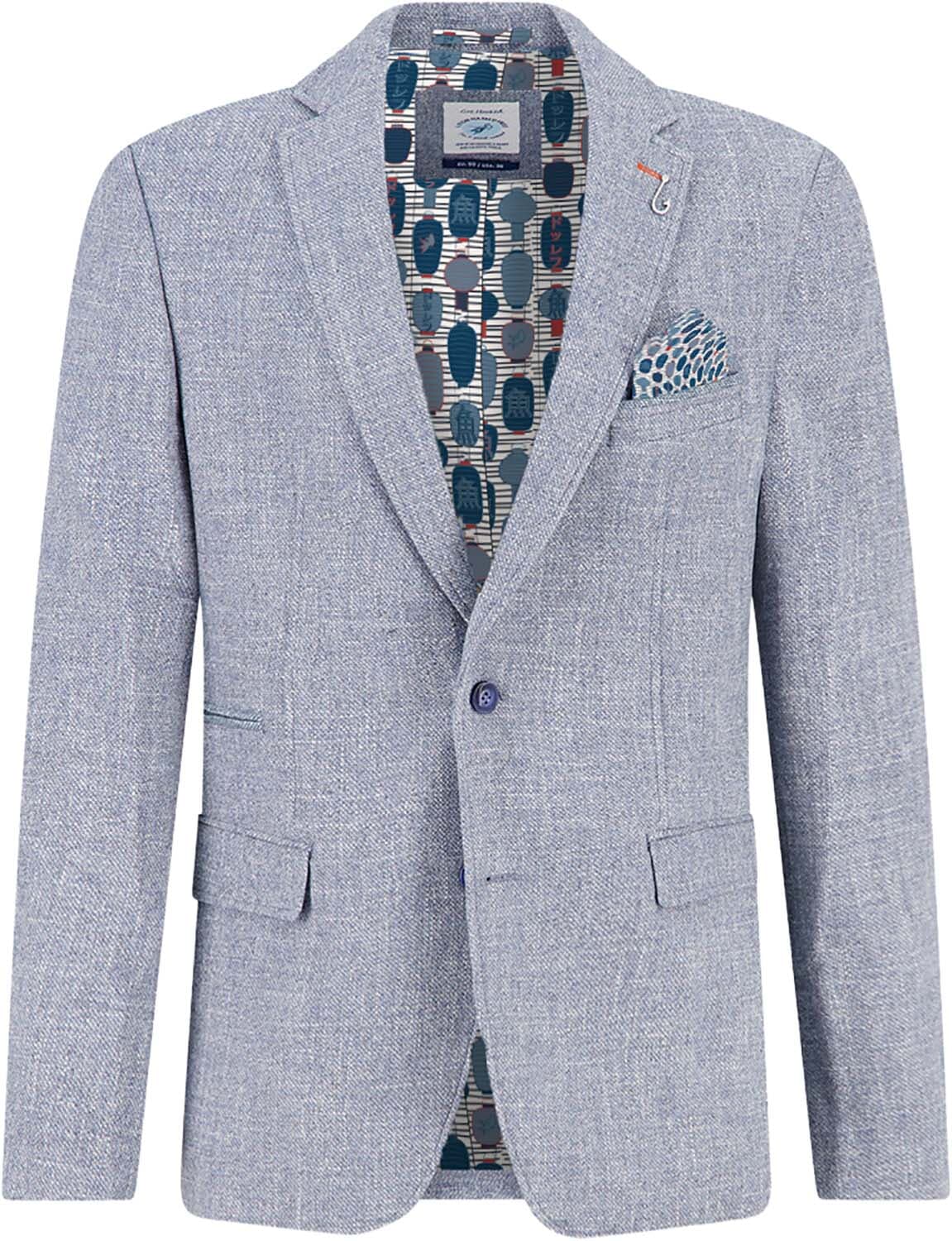 A Fish Named Fred Blazer Structure Blauw