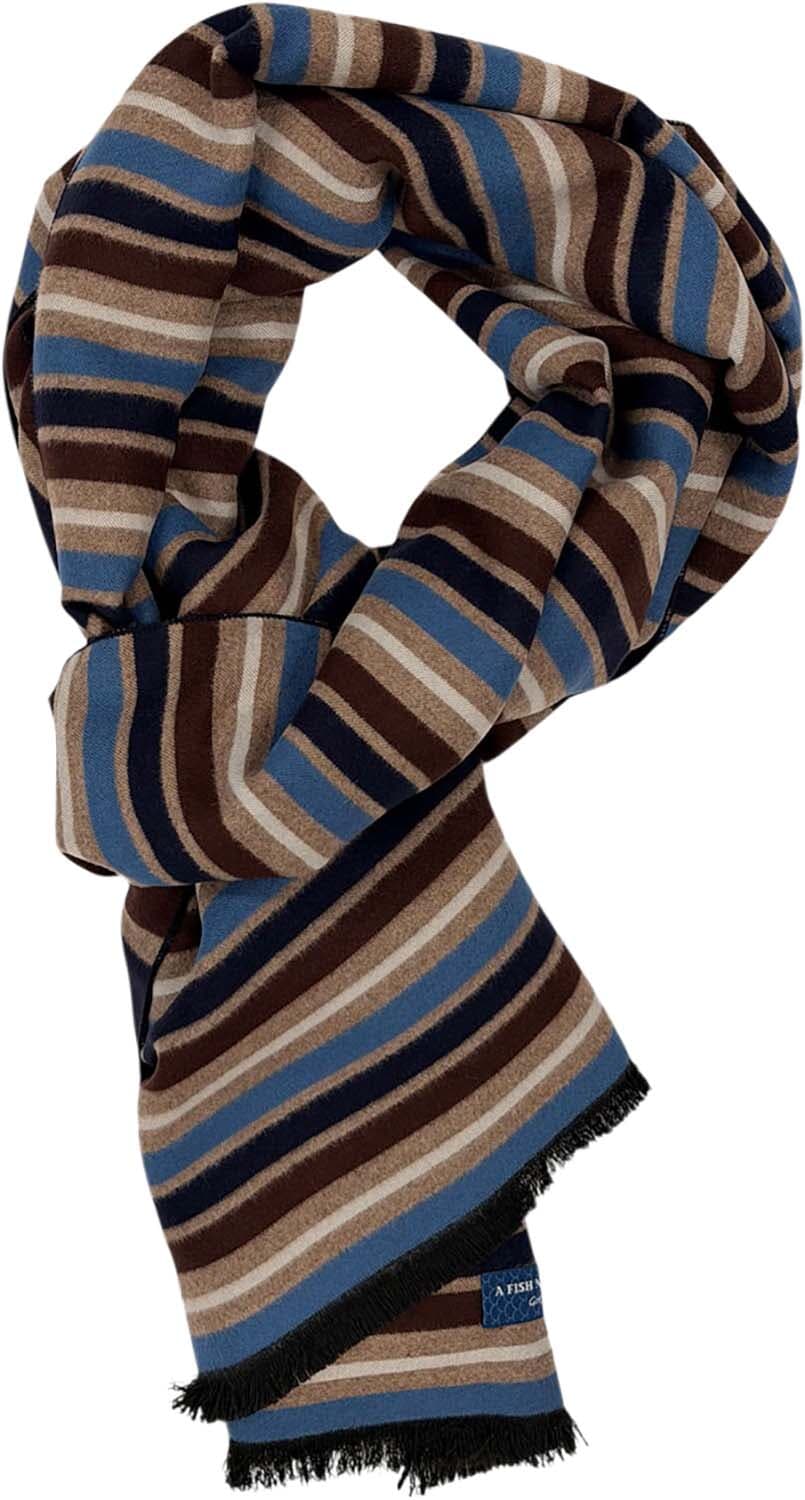 A Fish Named Fred Sjaal Block Stripe Navy