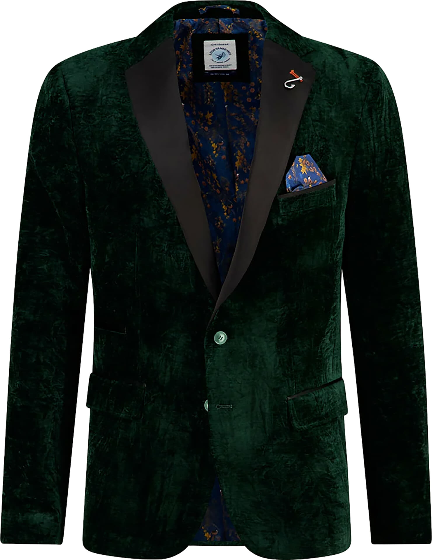 A Fish Named Fred Blazer velvet Groen