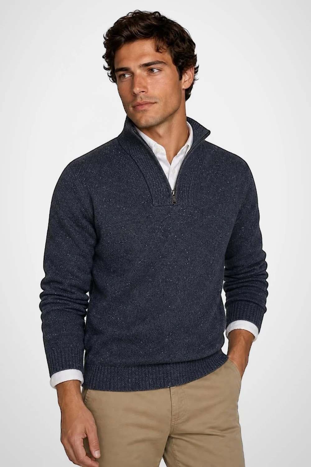 McGregor Trui Mock Fisherman Navy