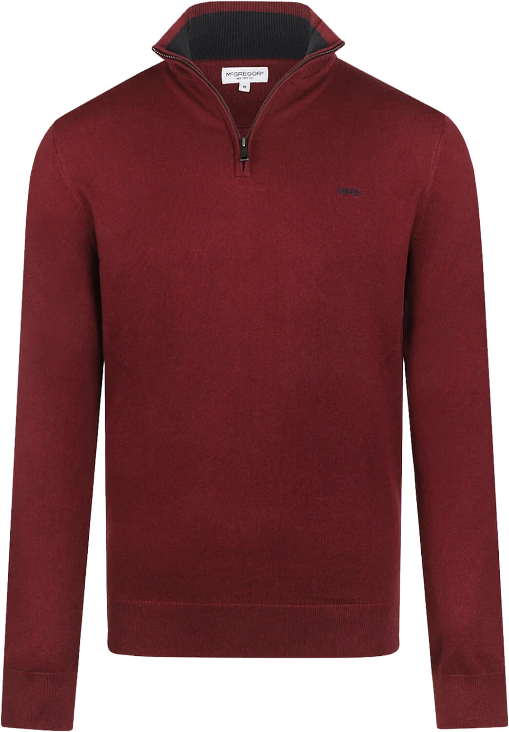 McGregor zip mock Bordeaux Rood