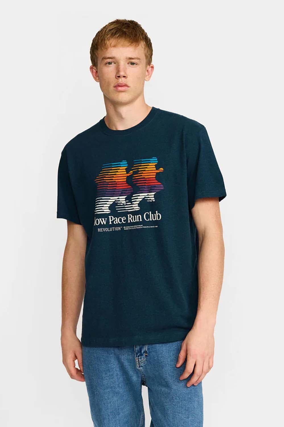 Revolution T-Shirt Loose Fit Blauw