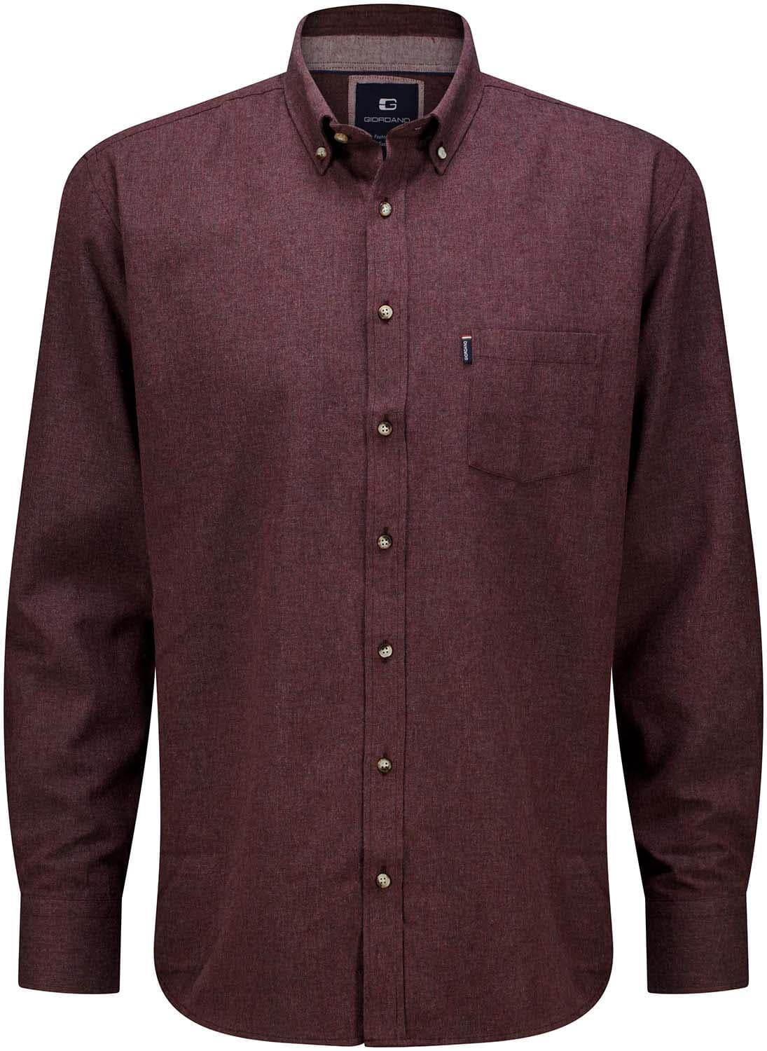 Giordano Overhemd Dino  Bordeaux Rood