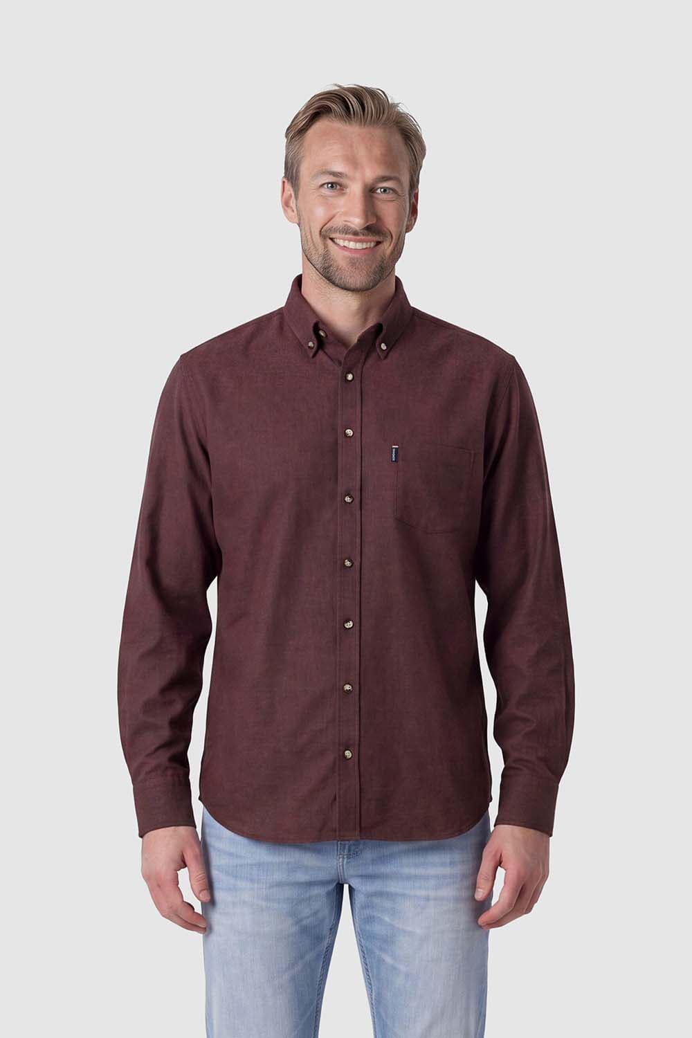 Giordano Overhemd Dino  Bordeaux Rood
