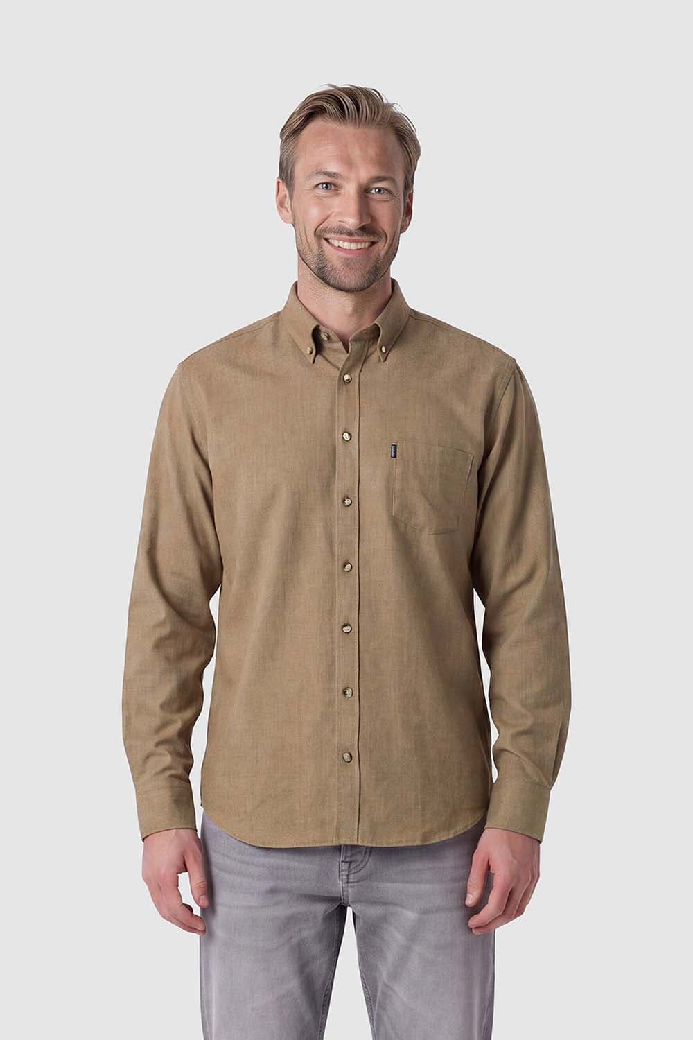 Giordano Overhemd Dino  Camel