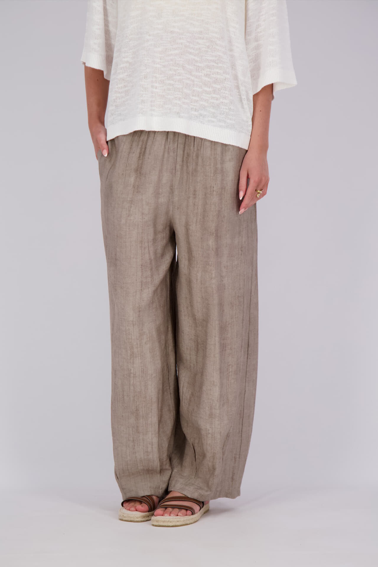 Enjoy Broek Taupe