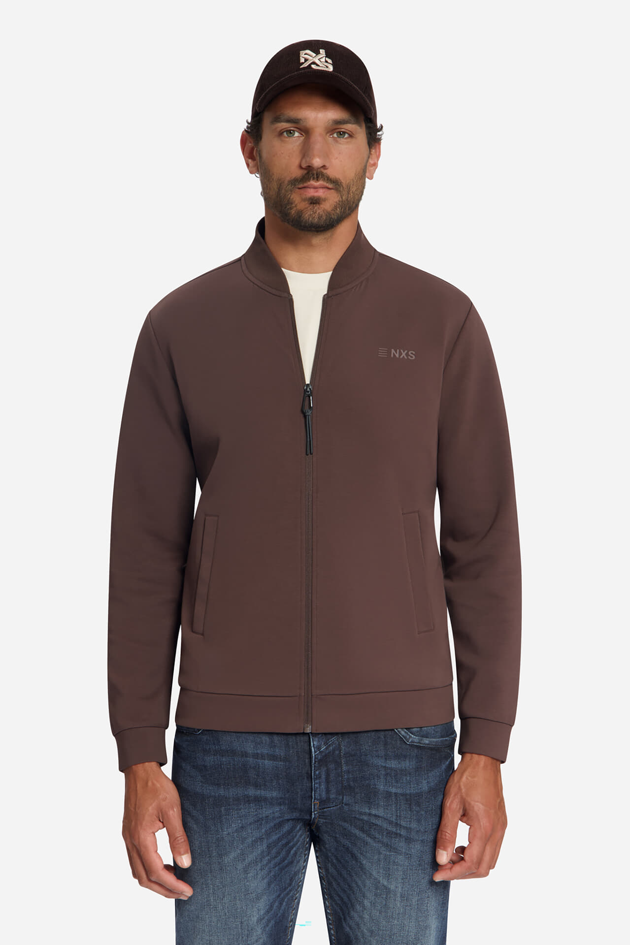 No Excess Sweatvest Bomber Collar Bruin