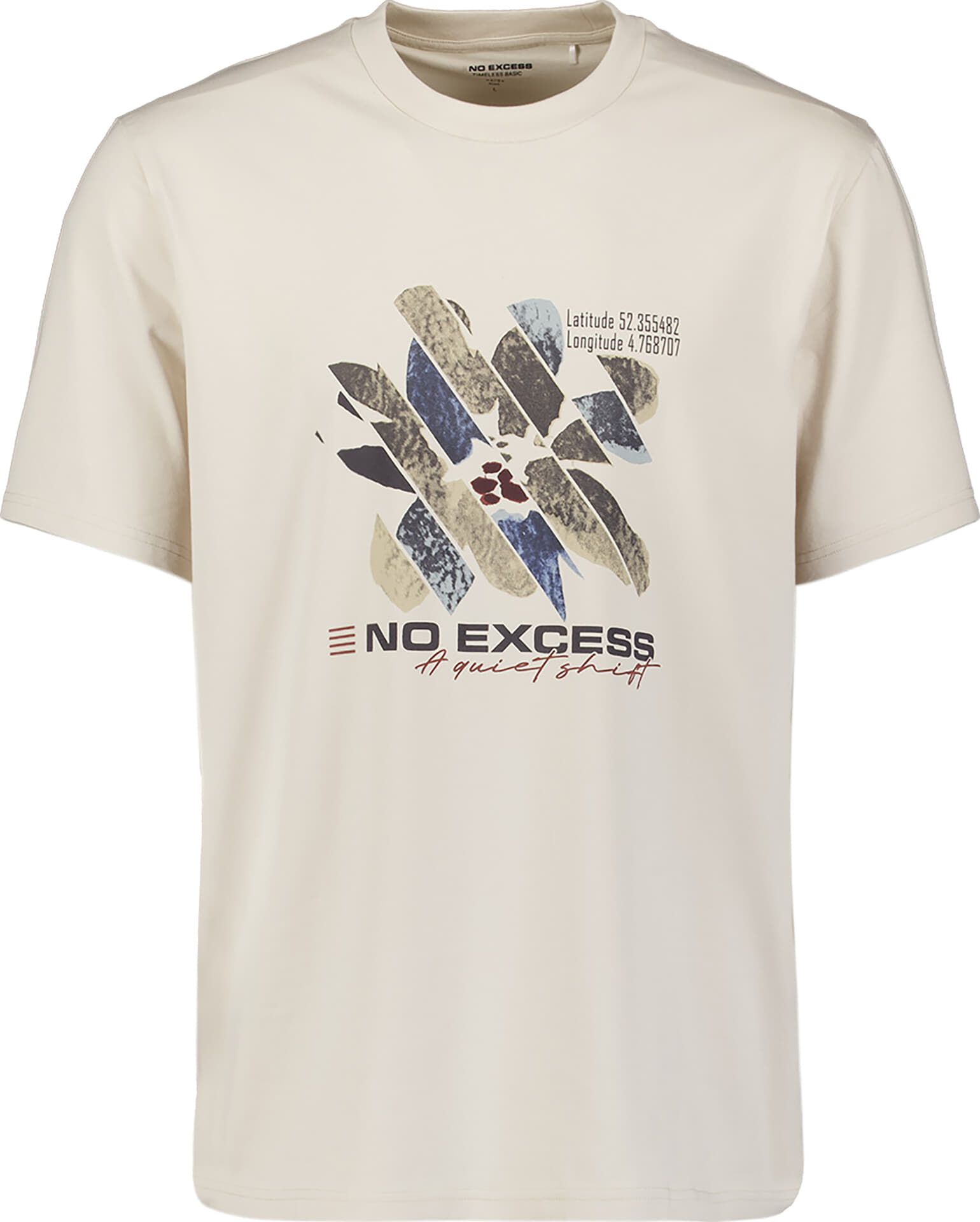 No Excess T-Shirt Crewneck Graphic Grijs