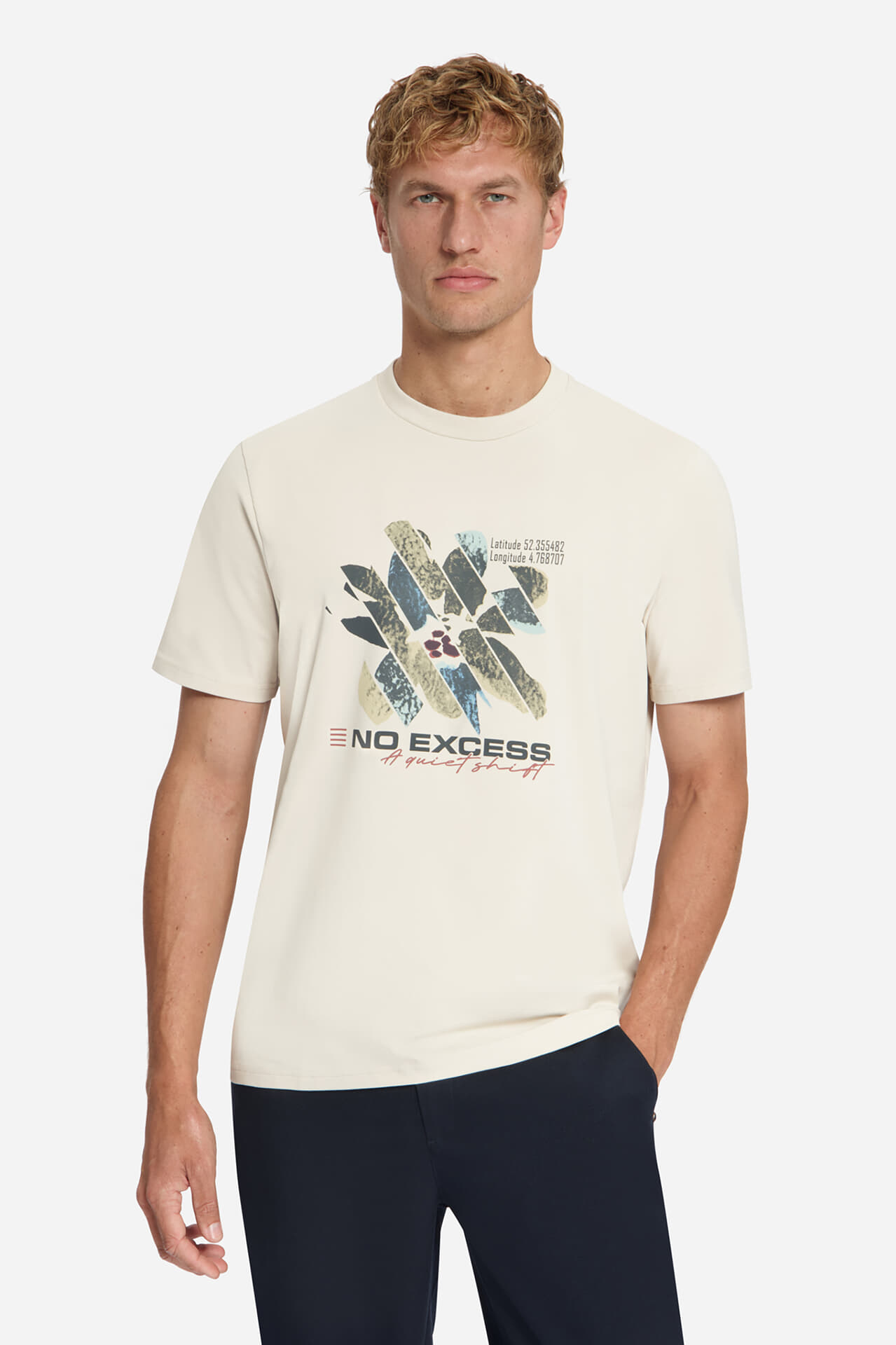 No Excess T-Shirt Crewneck Graphic Grijs