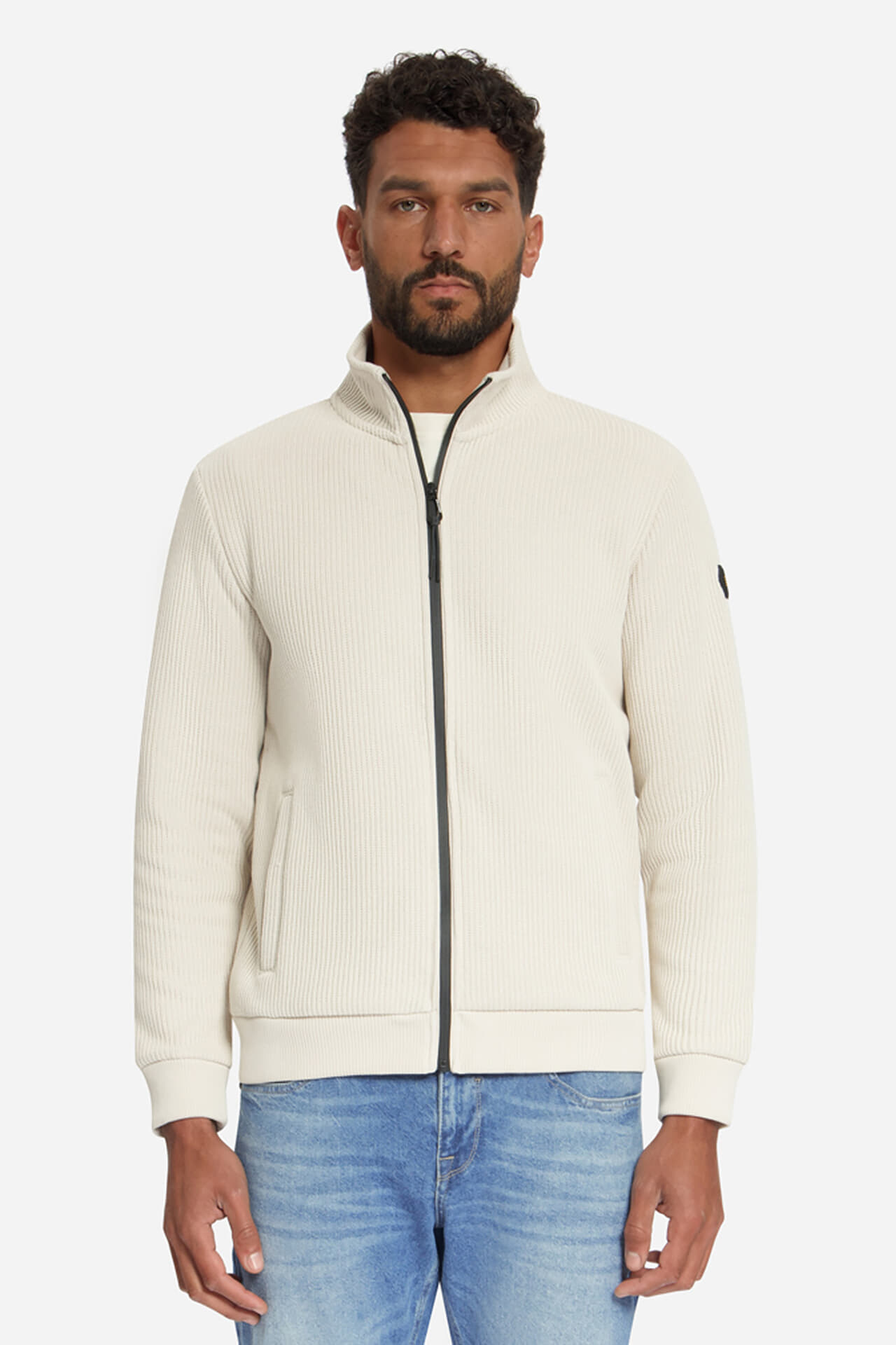 No Excess Vest met Kraag Grijs